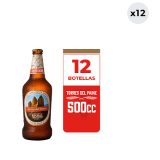 12x Cerveza Austral Torres Del Paine 6.1° Botella 500cc