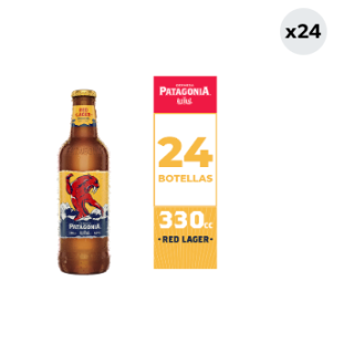24x Cerveza Patagonia Red Lager 5.0° Botella 330cc