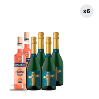 Pack 2 Ramazzotti 700c + 4 Espumante Misiones de Rengo Brut 750cc