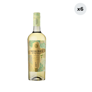 6x Vino Misiones De Rengo Reserva Medium Sweet Sauvignon Blanc 750cc