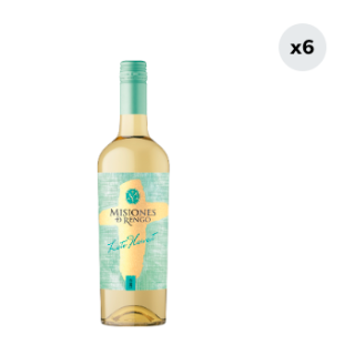 6x Vino Misiones De Rengo Late Harvest 750cc