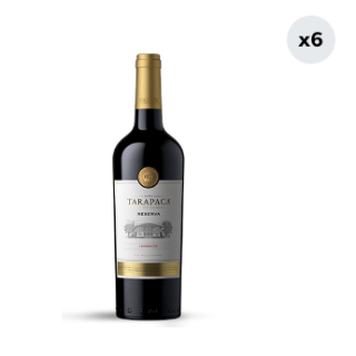6x Vino Tarapacá Reserva Carmenere 750cc