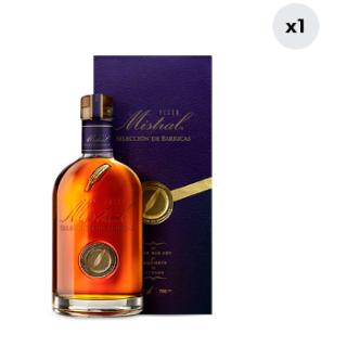 Pisco Mistral Azul Selección de Barricas 40° 700 cc