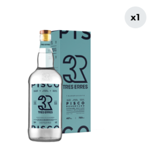 Pisco Tres Erres 40° Transparente 750cc