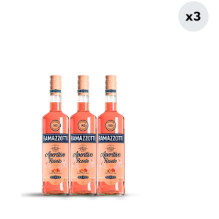 3x Aperitivo Ramazzotti Rosato 15° 700cc