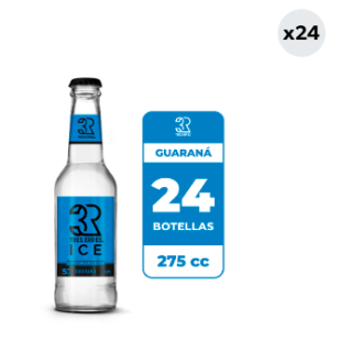 24x Cóctel Tres Erres Ice Guaraná 5° Botella 275cc