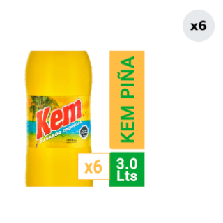 Pack 6 Bebidas Kem Botella 3L